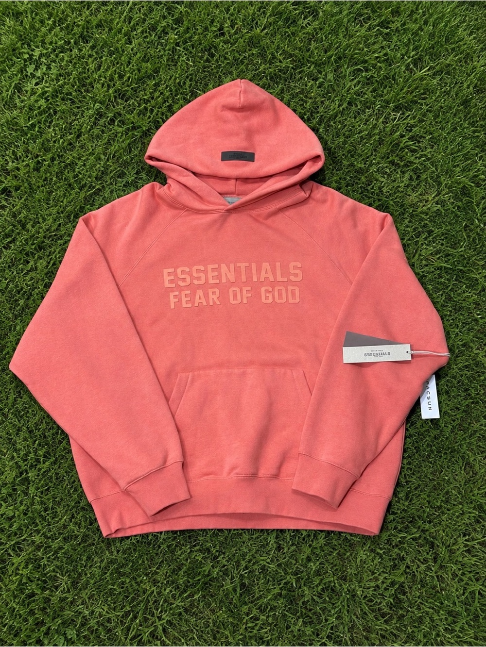 Essentials Fear of God Coral Crewneck Hoodie